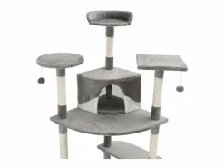 Discount Rascador para gatos con poste de sisal 203 cm y blanco ES387811 Juego De Animales