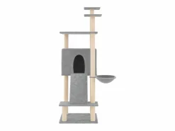 Best Rascador para gatos con postes de sisal claro 153 cm Juego De Animales