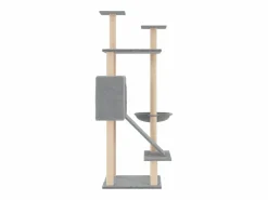 Best Rascador para gatos con postes de sisal claro 153 cm Juego De Animales