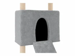 Best Rascador para gatos con postes de sisal claro 153 cm Juego De Animales