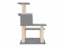 Hot Clicnbuy Rascador para gatos con postes de sisal claro 82,5 cm Gris