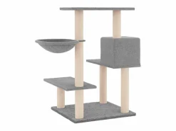 Hot Clicnbuy Rascador para gatos con postes de sisal claro 82,5 cm Gris