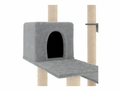 Hot Clicnbuy Rascador para gatos con postes de sisal claro 82,5 cm Gris