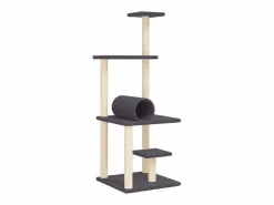 Hot Clicnbuy Rascador para gatos con postes de sisal oscuro 136 cm Gris