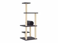 Hot Clicnbuy Rascador para gatos con postes de sisal oscuro 136 cm Gris