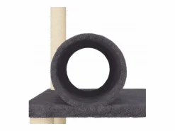 Hot Clicnbuy Rascador para gatos con postes de sisal oscuro 136 cm Gris