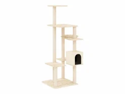 Hot Rascador para gatos con postes de sisal color 142 cm Juego De Animales