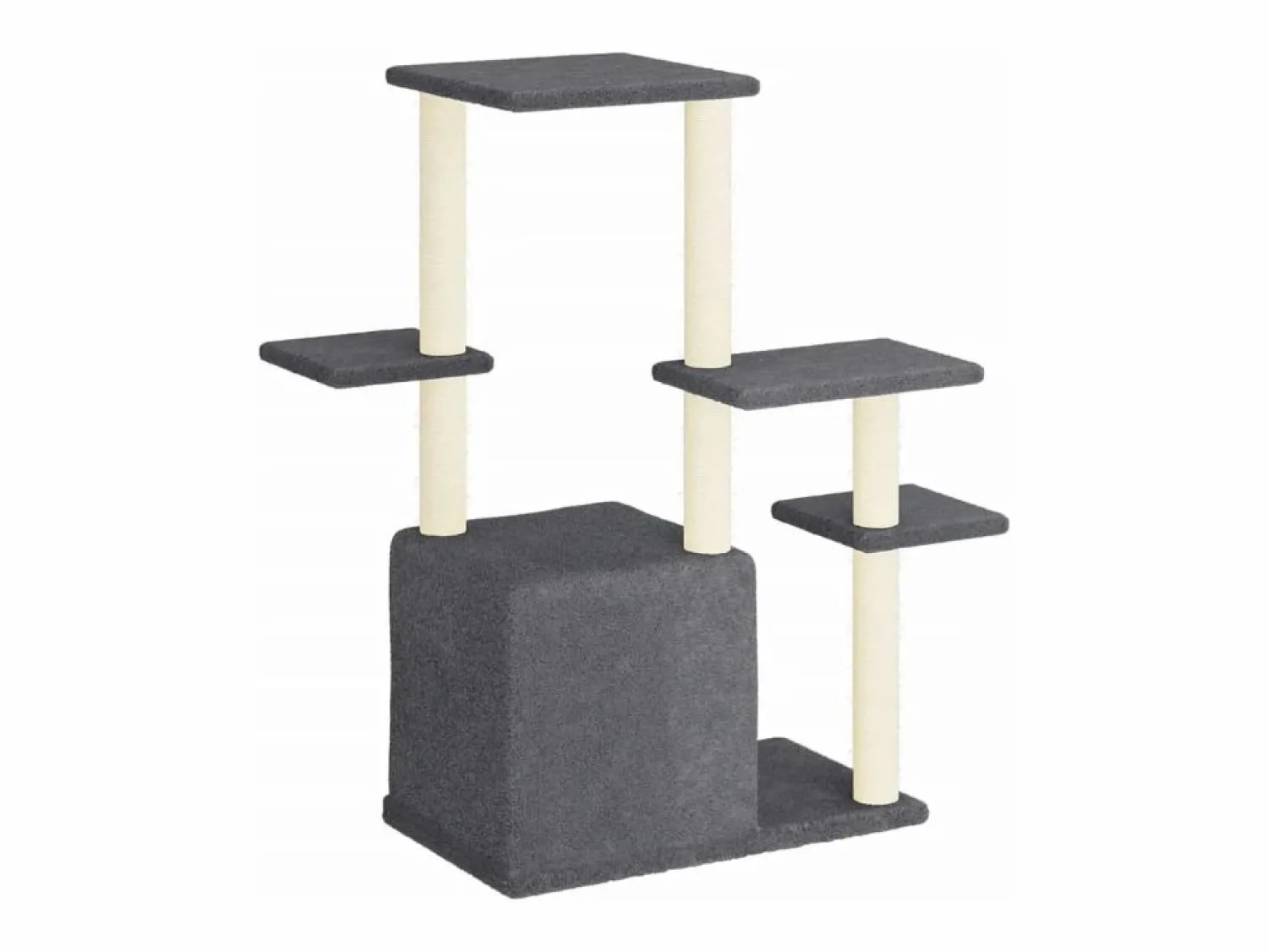 Sale Clicnbuy Rascador para gatos con postes de sisal oscuro 97,5 cm Gris