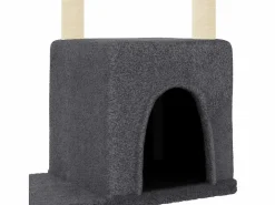 Sale Clicnbuy Rascador para gatos con postes de sisal oscuro 97,5 cm Gris