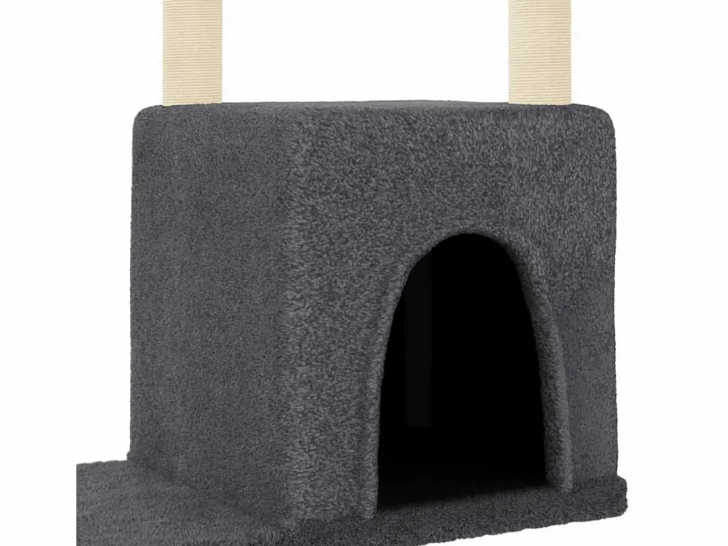 Sale Clicnbuy Rascador para gatos con postes de sisal oscuro 97,5 cm Gris