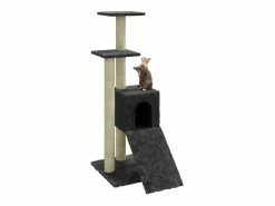 Sale Clicnbuy Rascador para gatos con postes de sisal oscuro 92 cm Gris