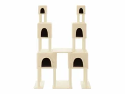 New Clicnbuy Rascador para gatos con postes de sisal color 199 cm Crema