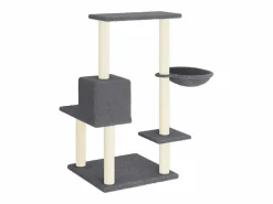 Hot Clicnbuy Rascador para gatos con postes de sisal oscuro 95 cm Gris