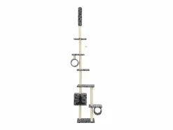 Clicnbuy Rascador para gatos con poste de sisal huellas 260 cm