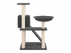 Discount Rascador para gatos con postes de sisal oscuro 82 cm Juego De Animales