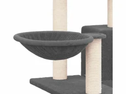 Discount Rascador para gatos con postes de sisal oscuro 82 cm Juego De Animales