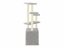Clicnbuy Rascador para gatos con postes de sisal claro 107,5 cm