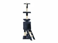 Best Clicnbuy Rascador para gatos con poste de sisal 138 cm oscuro Azul