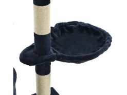 Best Clicnbuy Rascador para gatos con poste de sisal 138 cm oscuro Azul