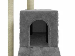 Clicnbuy Rascador para gatos con postes de sisal claro 92 cm