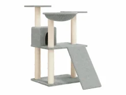 Discount Rascador para gatos con postes de sisal claro 83 cm Juego De Animales
