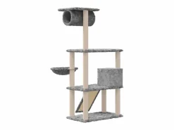 Outlet Rascador para gatos con postes de sisal claro 131 cm Juego De Animales