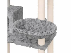 Outlet Rascador para gatos con postes de sisal claro 131 cm Juego De Animales