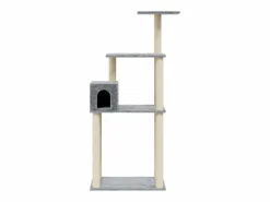 Clicnbuy Rascador para gatos con postes de sisal claro 147 cm