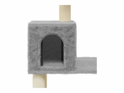 Clicnbuy Rascador para gatos con postes de sisal claro 147 cm