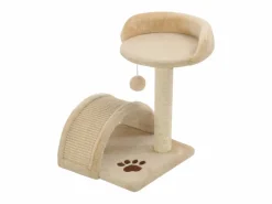 Rascador para gatos con poste de sisal 40 cm y marrón ES823293