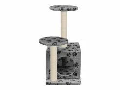 New Rascador para gatos con poste de sisal 60 cm huellas Juego De Animales