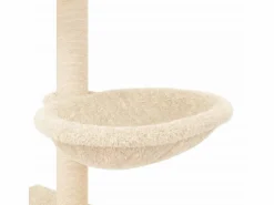 Clicnbuy Rascador para gatos con postes de sisal color 117 cm