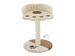 Rascador para gatos con poste de sisal 40 cm y marrón ES406975