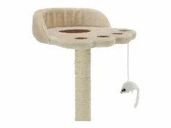 Rascador para gatos con poste de sisal 40 cm y marrón ES406975
