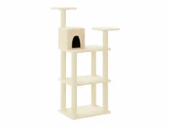 vidaxl Rascador para gatos con postes de sisal color 118,5 cm