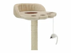 Rascador para gatos con poste de sisal 40 cm y marrón ES425747