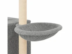 Discount Rascador para gatos con postes de sisal claro 145 cm Juego De Animales