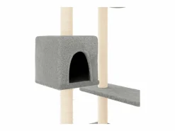 Clicnbuy Rascador para gatos con postes claro 82 cm