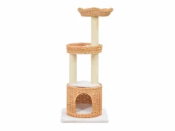 Hot Rascador para gatos con poste de sisal madera natural de sauce ES451498 Juego De Animales
