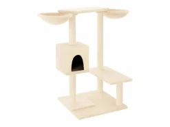 Online Clicnbuy Rascador para gatos con postes para rascar color 82 cm Crema