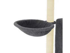 Clicnbuy Rascador para gatos con postes de sisal oscuro 96,5 cm