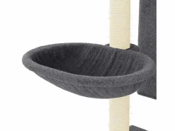 Sale Clicnbuy Rascador para gatos con postes de sisal oscuro 130,5 cm Gris