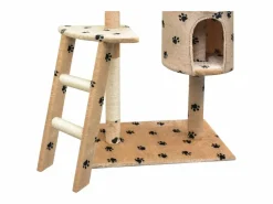 Discount Rascador para gatos poste rascador de sisal 150cm huellas Juego De Animales