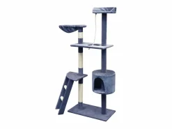 Clicnbuy Rascador para gatos poste rascador de sisal 150 cm oscuro