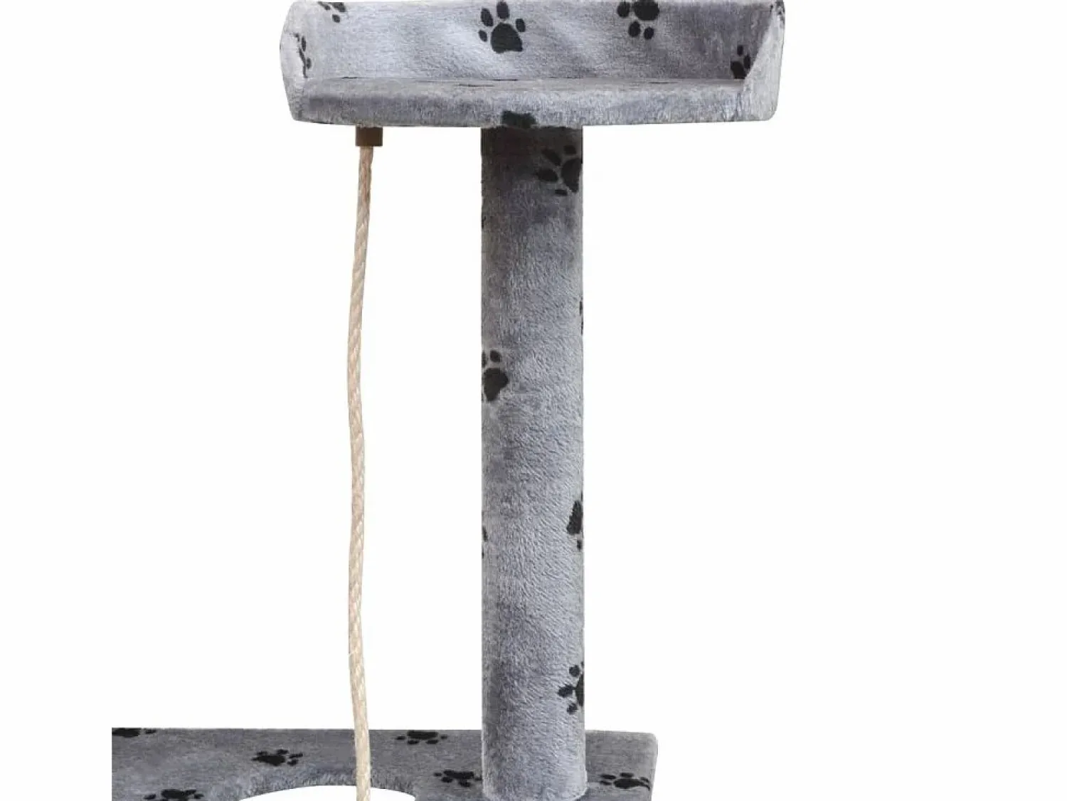 Clearance Clicnbuy Rascador para gatos poste rascador de sisal 150 cm huellas Gris