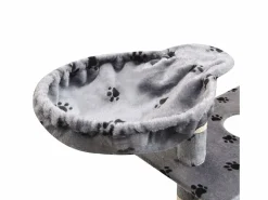 Clearance Clicnbuy Rascador para gatos poste rascador de sisal 150 cm huellas Gris
