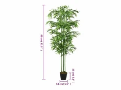 Árbol de bambú artificial con 240 hojas 80 cm ES638011