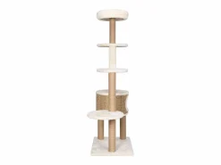 Clicnbuy Árbol para gatos cojín lujo poste rascador hierba marina 148 cm