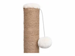 Discount Clicnbuy Árbol para gatos con cepillo de aseo y poste rascador Marru00f3n