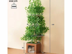 Outlet Árbol para gatos de 190 cm de alto - con 4 plataformas y 1 agujero para gatos - láminas extraíbles - Juego De Animales